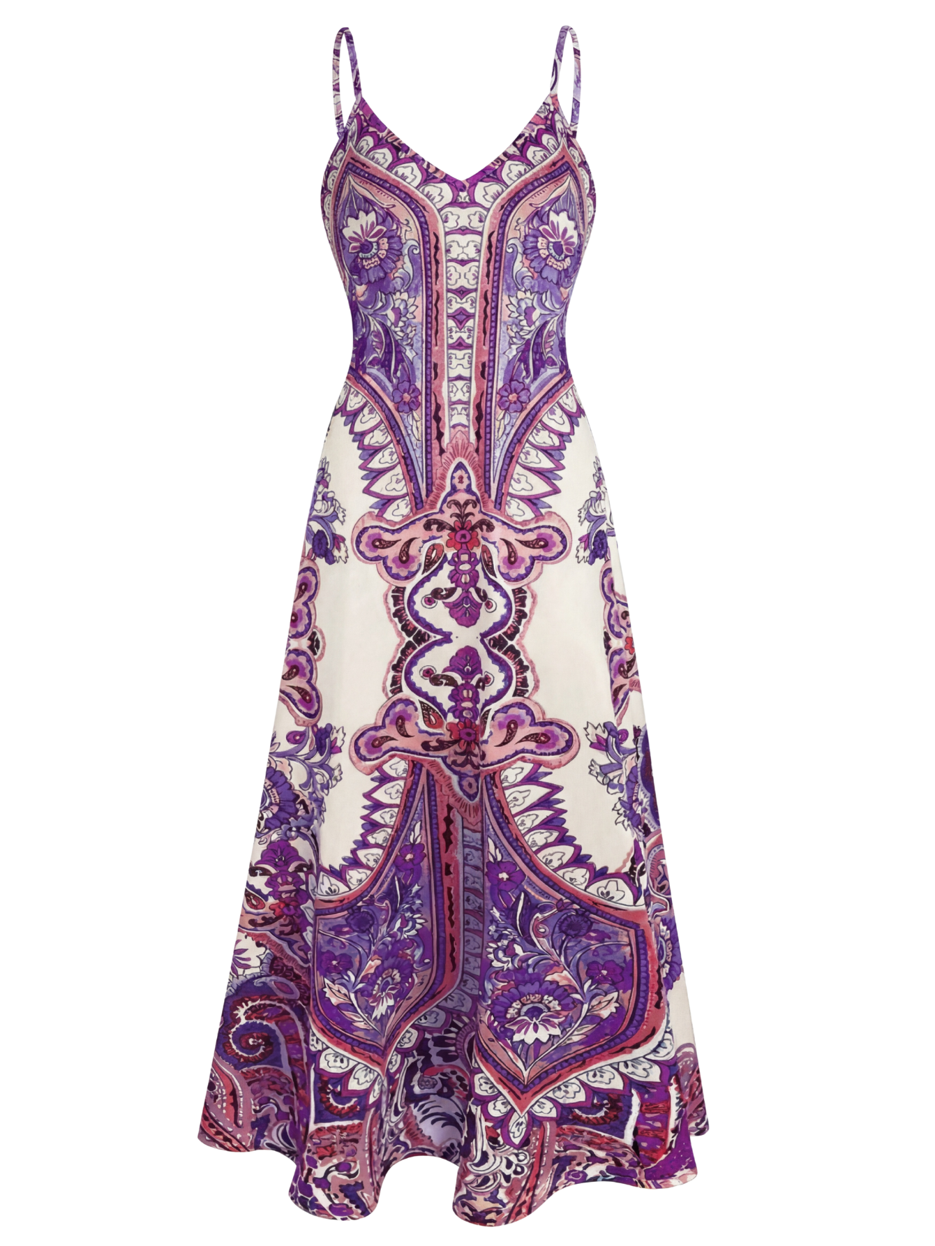 Boho floral sleeveless dress for women | Ottilie