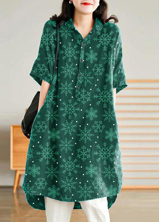 Jade Green Casual Shirt Women Dress | Aveline