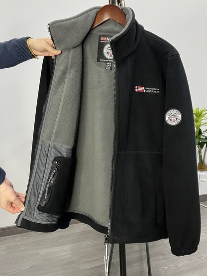 Lightweight outdoor zip jacket with high collar Stylish for Men | Julius Nord