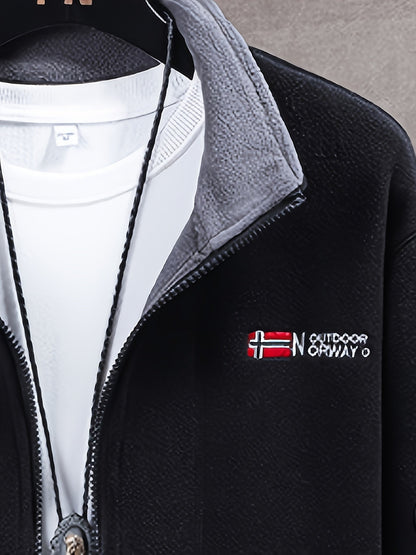 Lightweight outdoor zip jacket with high collar Stylish for Men | Julius Nord