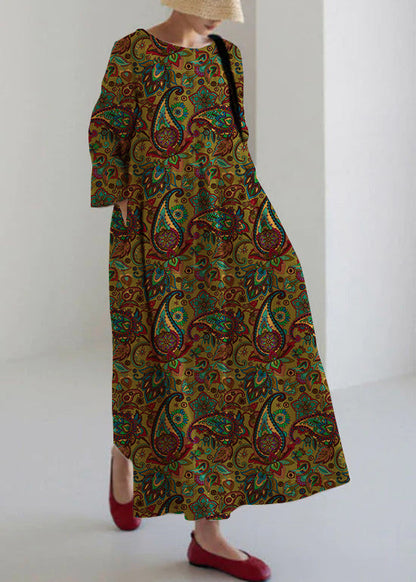 Apricot Patchwork Pocket Spring Dress Chic for Women | Marielle