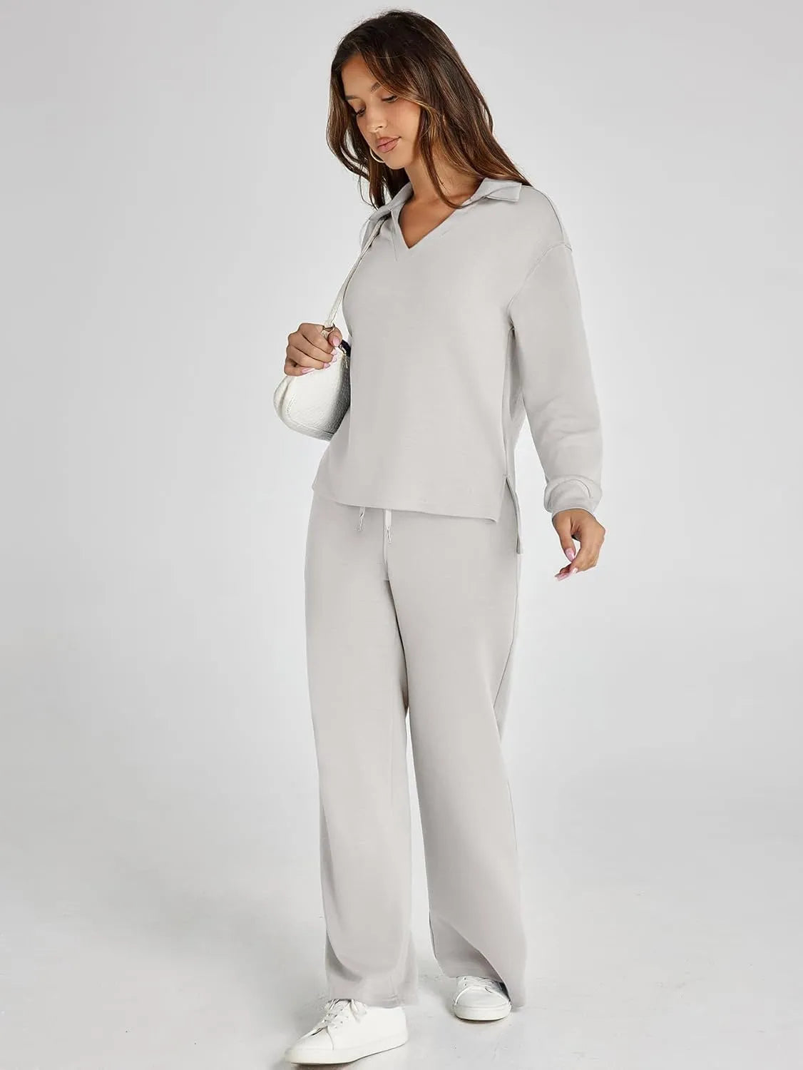 Cozy minimalist two-piece set for women | Elowyn