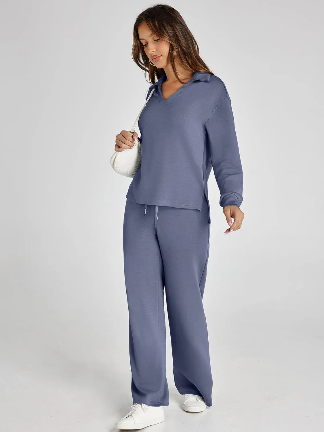 Cozy minimalist two-piece set for women | Elowyn