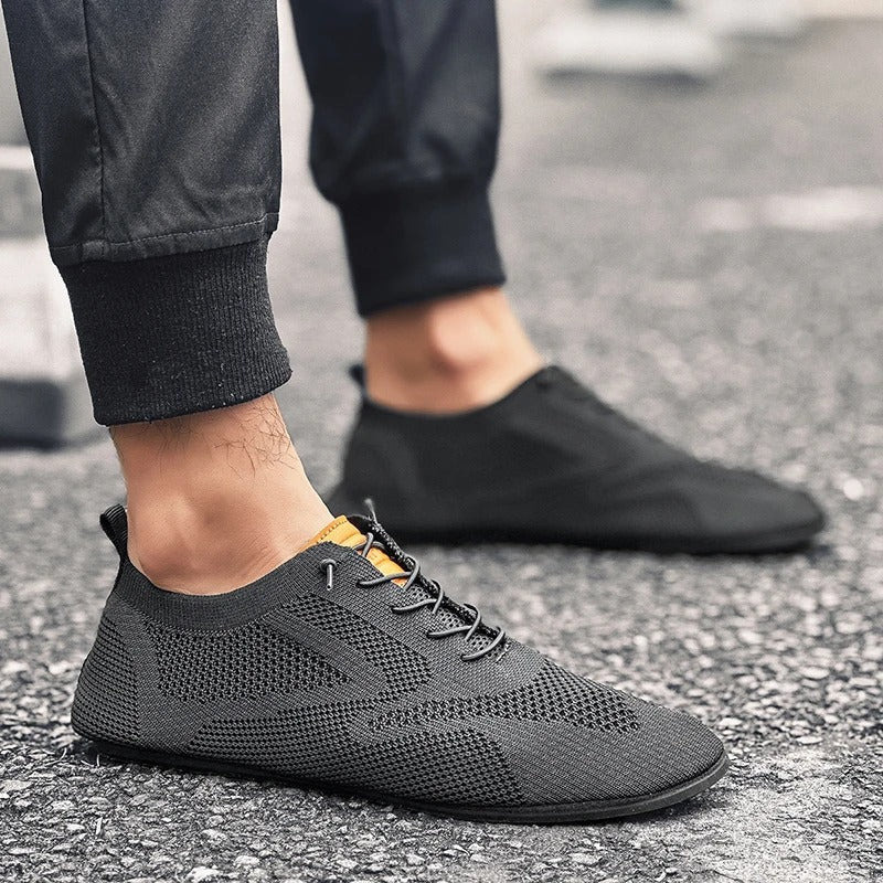 Mesh knit slip-on stretch everyday trainers for men | Airknit -11