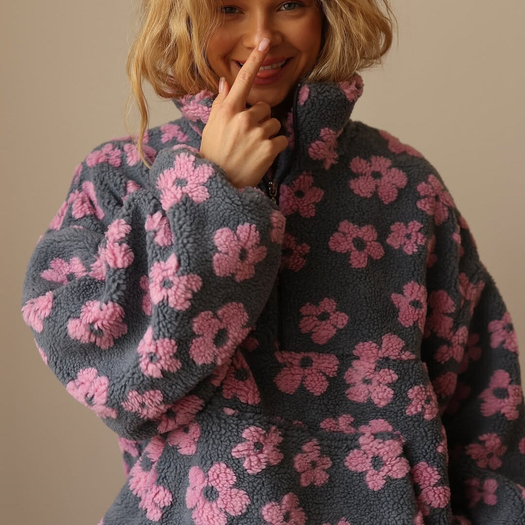 Floral fleece Jacket for women | Daisy