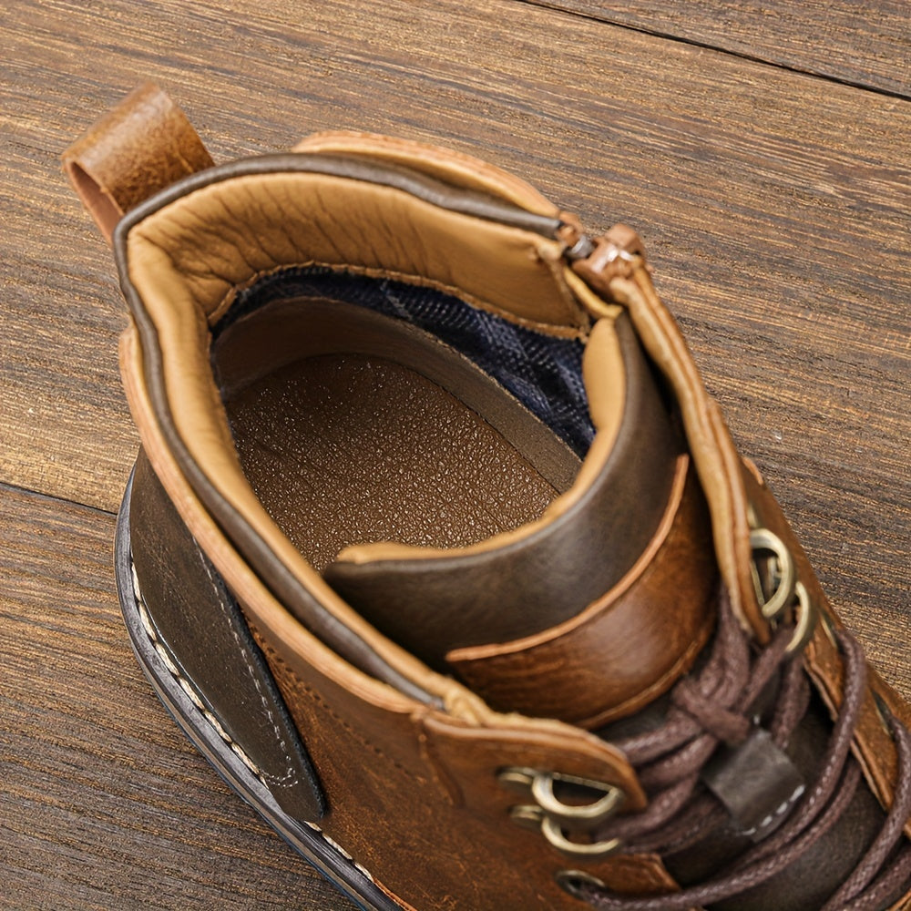 Classic brogue ankle boots for men | Maxwell