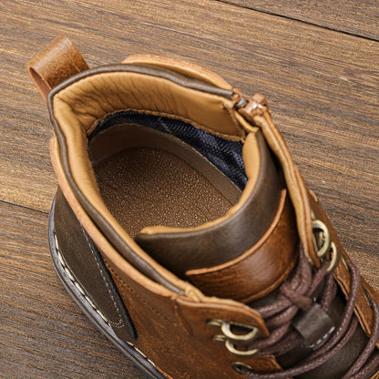 Classic brogue ankle boots for men | Maxwell