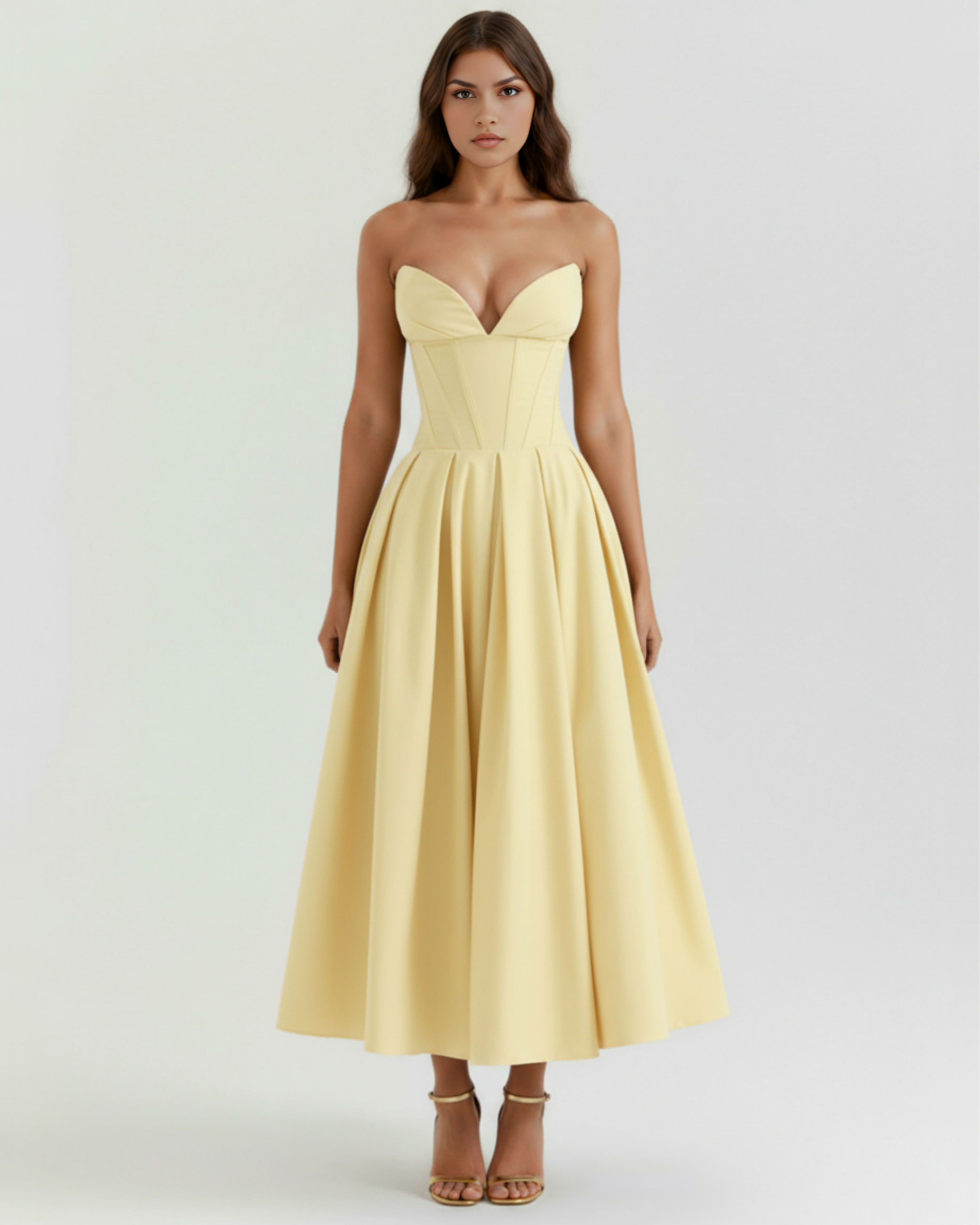 Ruched bodycon midi dress for women | Amalfi
