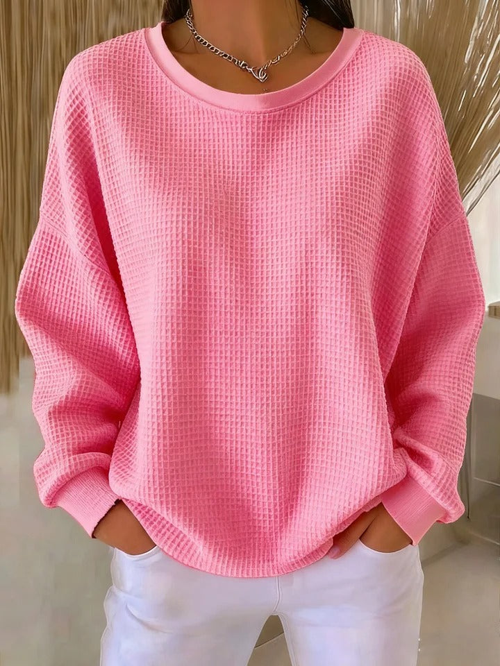 Textured cosy knit everyday jumper for women | Elora -10