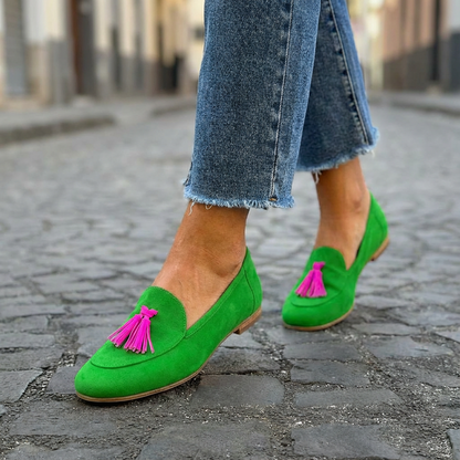 Classic Tassel Slip-On Loafers for Women | Mandy