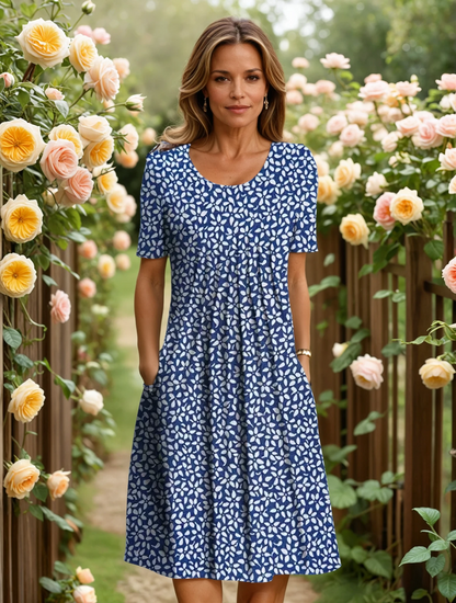 Elegant tummy-coverage everyday dress for women | Marianne -4