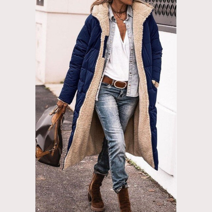 Reversible long coat for women | Amelia