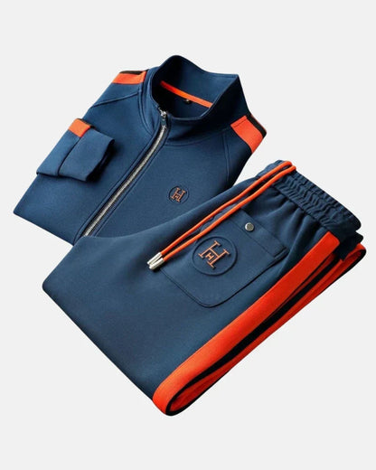 Athletic zip tracksuit set for men | Velmont