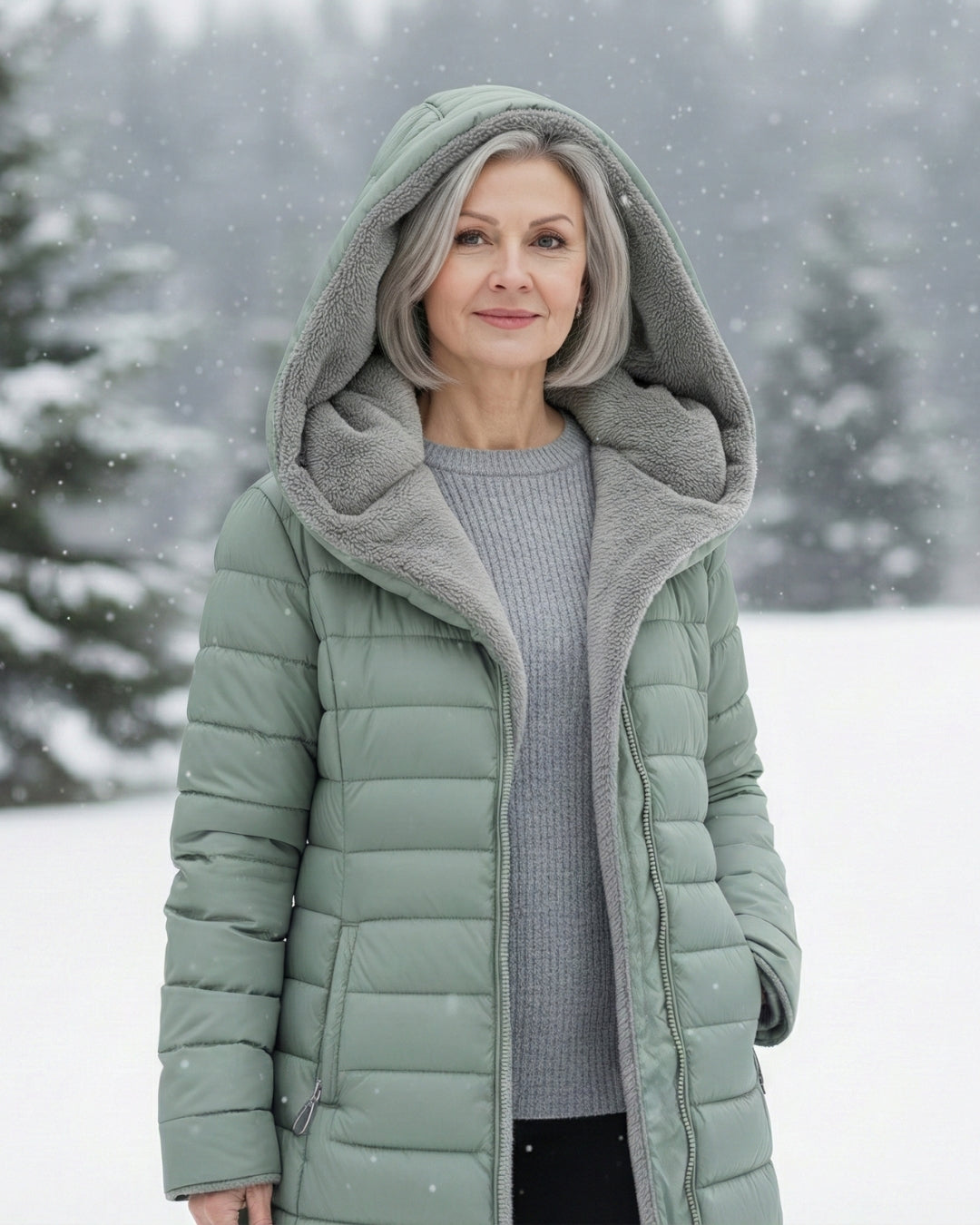 Fleece-Lined Quilted Puffer Coat for Women | Jami