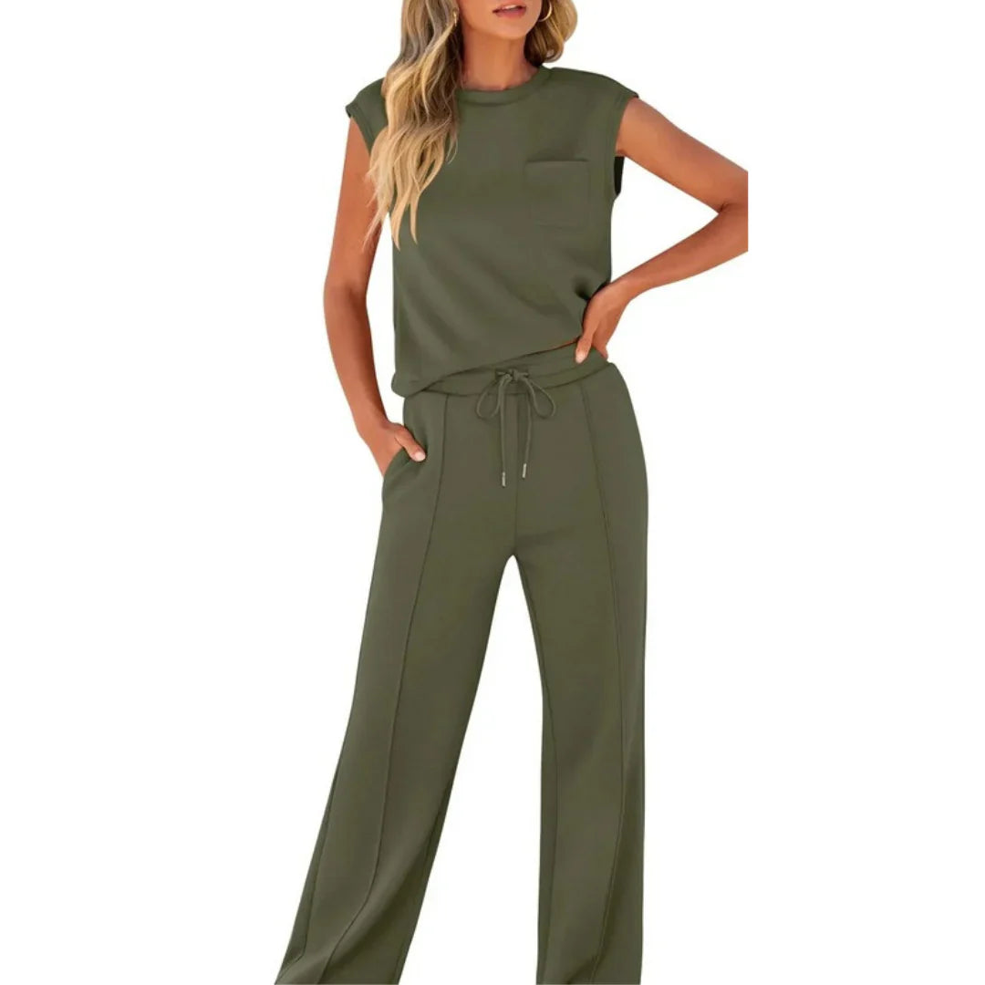Casual summer lounge co-ord set for women | Kaiya