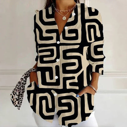 Classic vintage everyday casual blouse for women | Ellaine -6