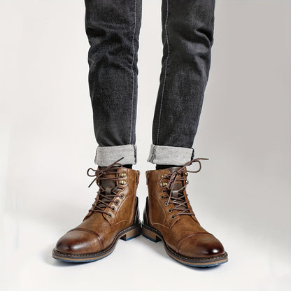 Classic brogue ankle boots for men | Maxwell