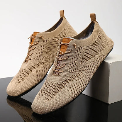 Mesh knit slip-on stretch everyday trainers for men | Airknit -8