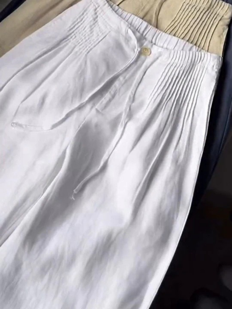 Wide-Leg Relaxed Casual Trousers for Women | Camille
