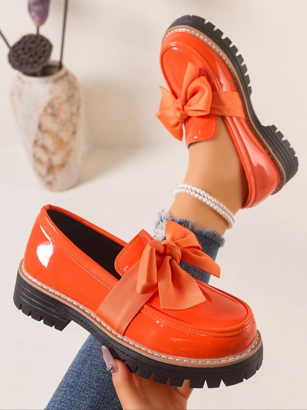 Elegant Bow-Detail Slip-On Loafers for Women | Chelsea