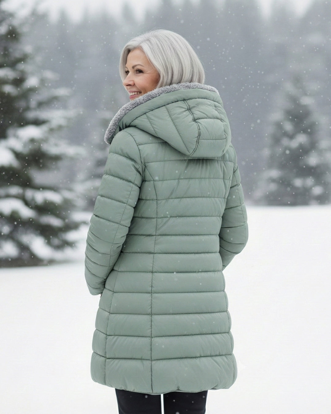Fleece-Lined Quilted Puffer Coat for Women | Jami