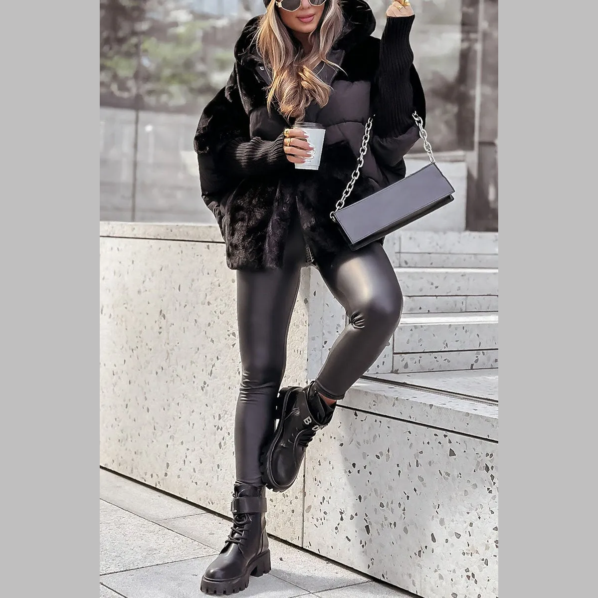 Multicolor hooded bomber jacket for women | Hester