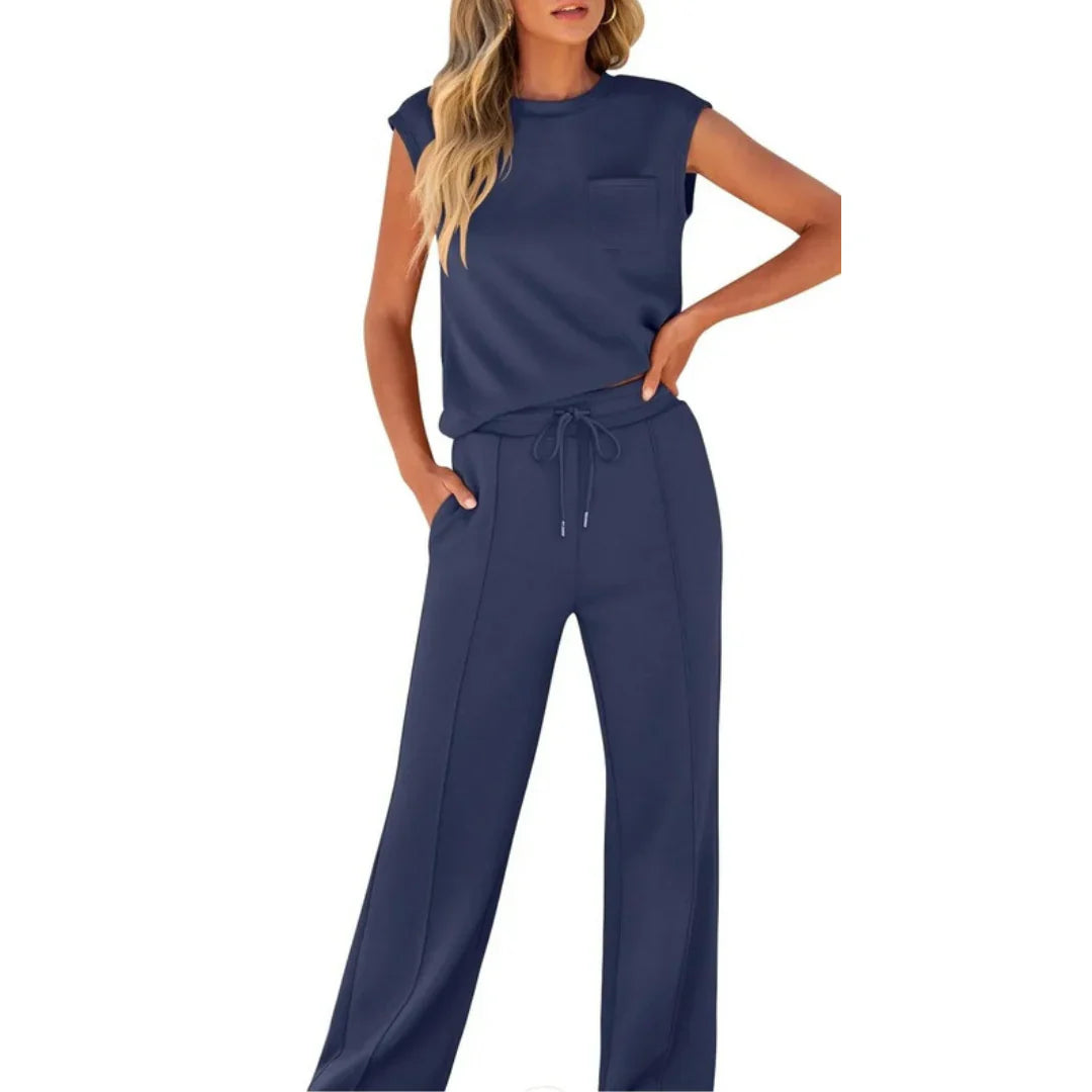 Casual summer lounge co-ord set for women | Kaiya