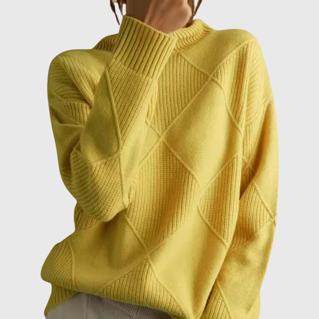 Relaxed cosy turtleneck everyday jumper for women | Lunelle -4