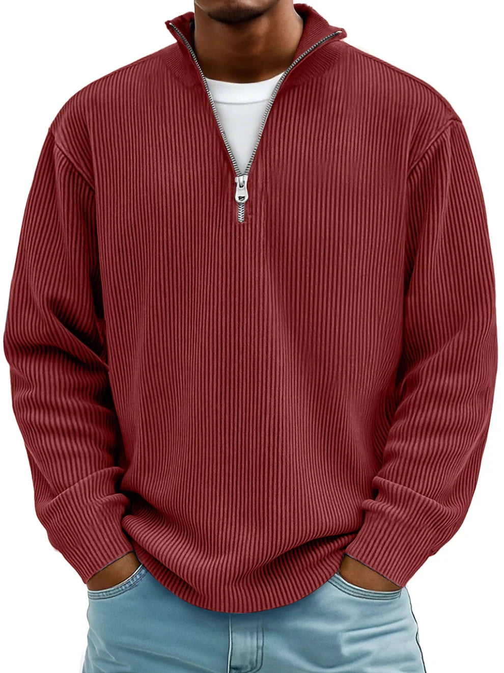 Half-zip casual sweater for men | Calix