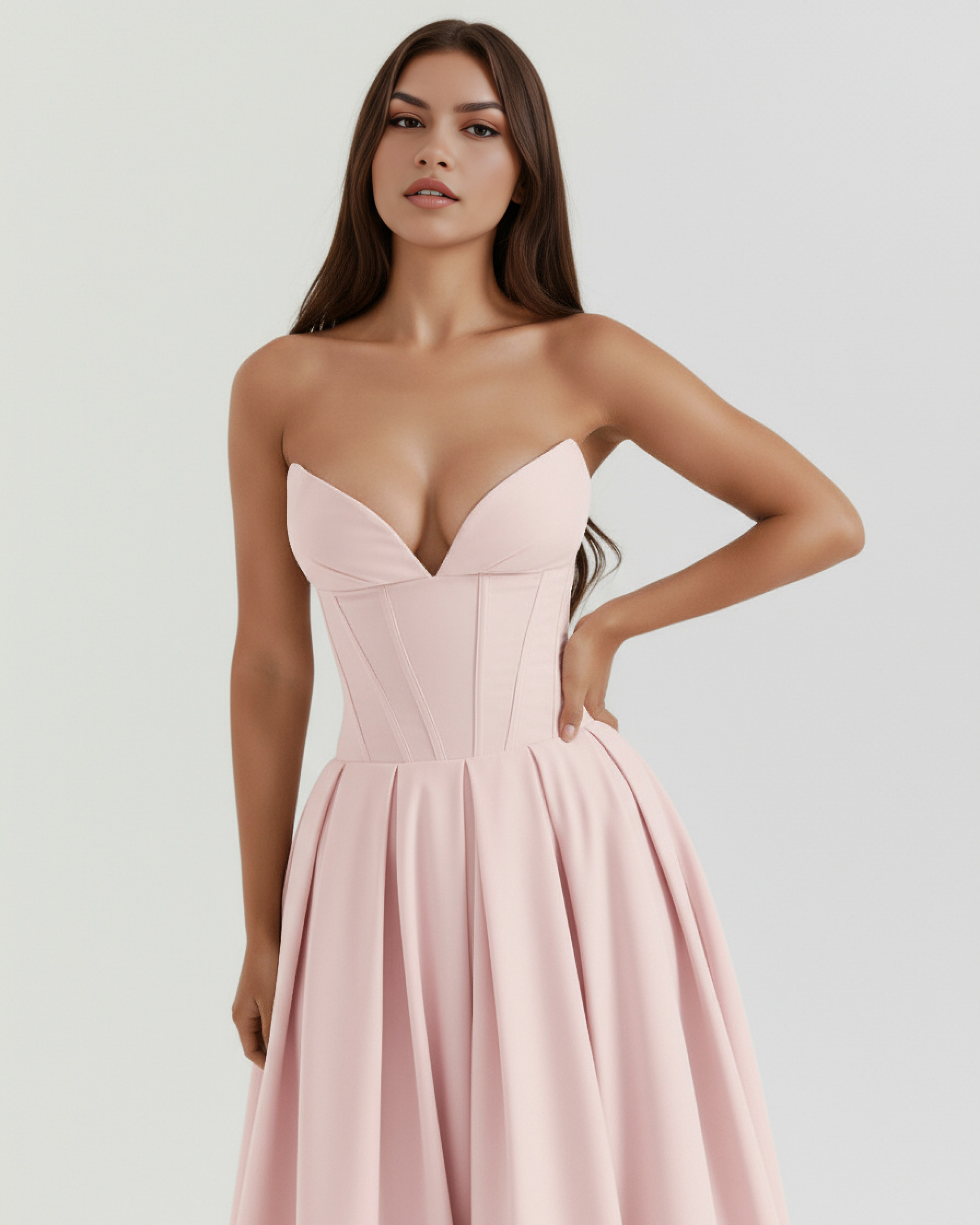 Ruched bodycon midi dress for women | Amalfi