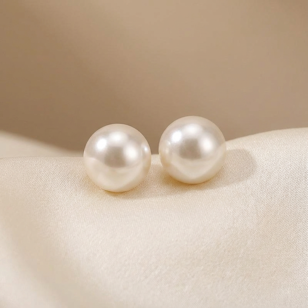 Classic Pearl Stud Earrings for Women | Marlow
