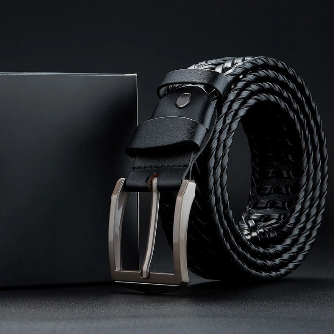 Braided leather everyday belt for men | Legacy -11