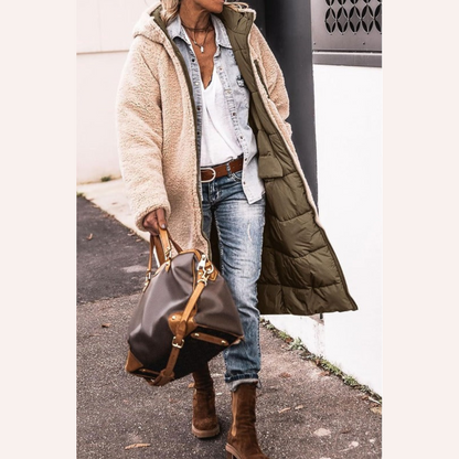 Reversible long coat for women | Amelia