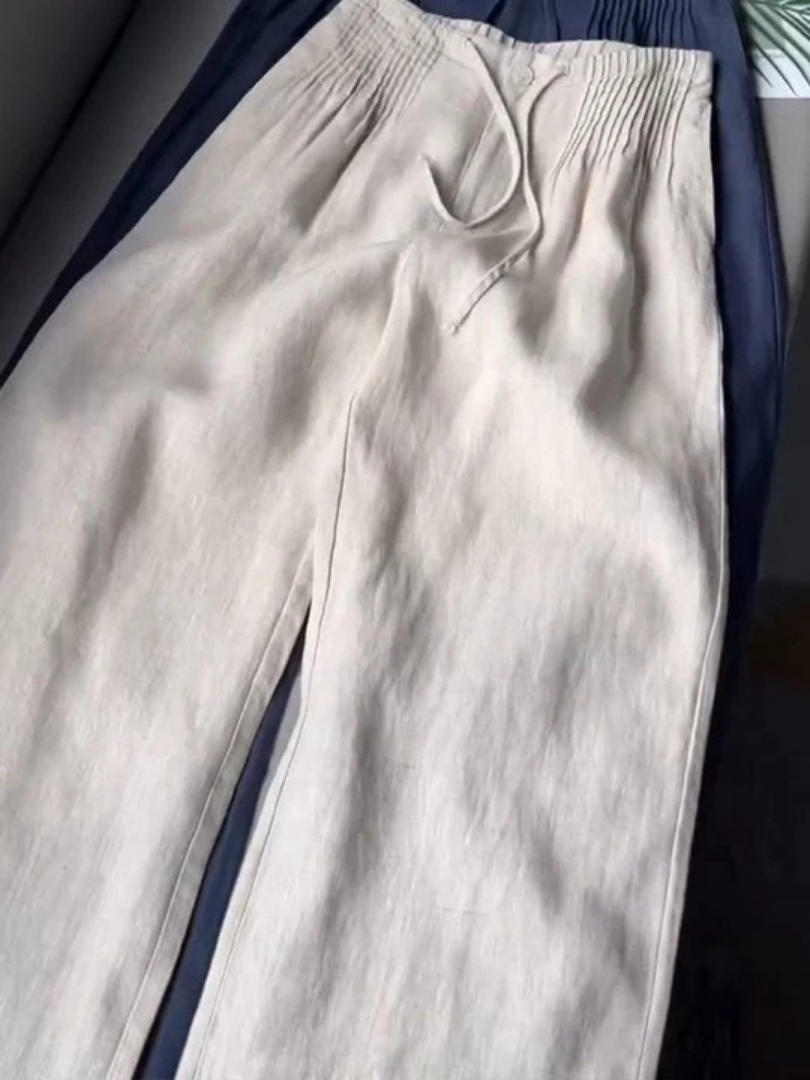 Wide-Leg Relaxed Casual Trousers for Women | Camille