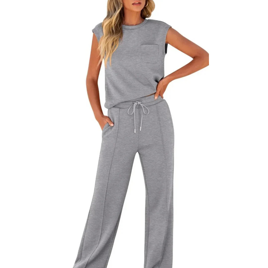 Casual summer lounge co-ord set for women | Kaiya