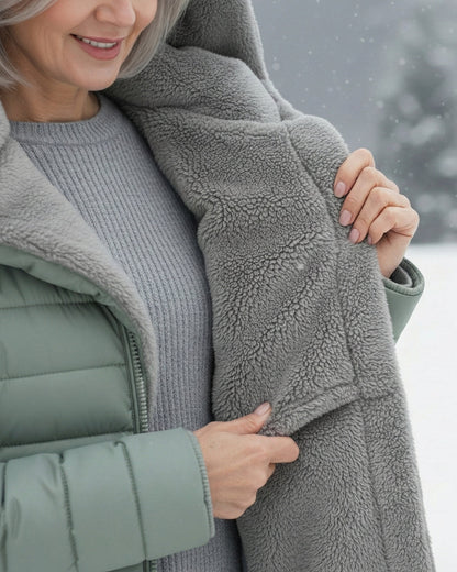 Fleece-Lined Quilted Puffer Coat for Women | Jami