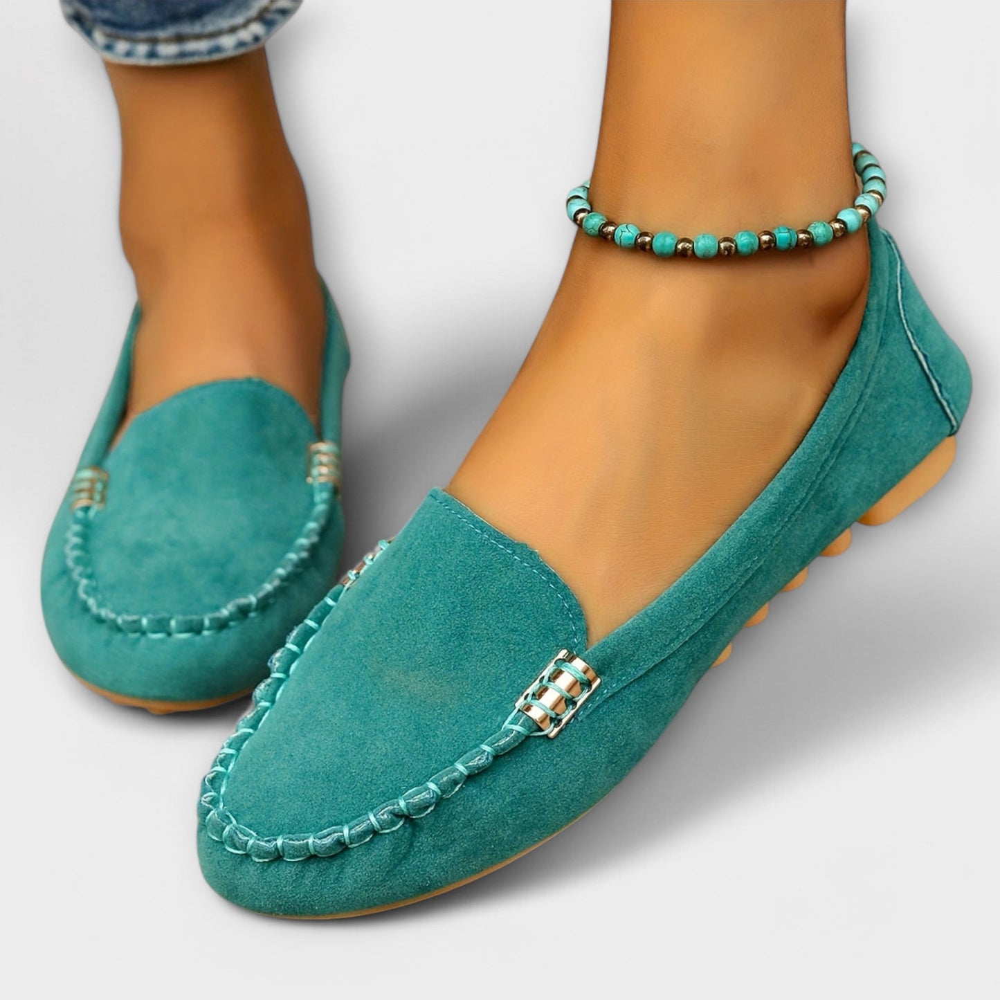 Classic Moccasin-Style Slip-On Loafers for Women | Bianca