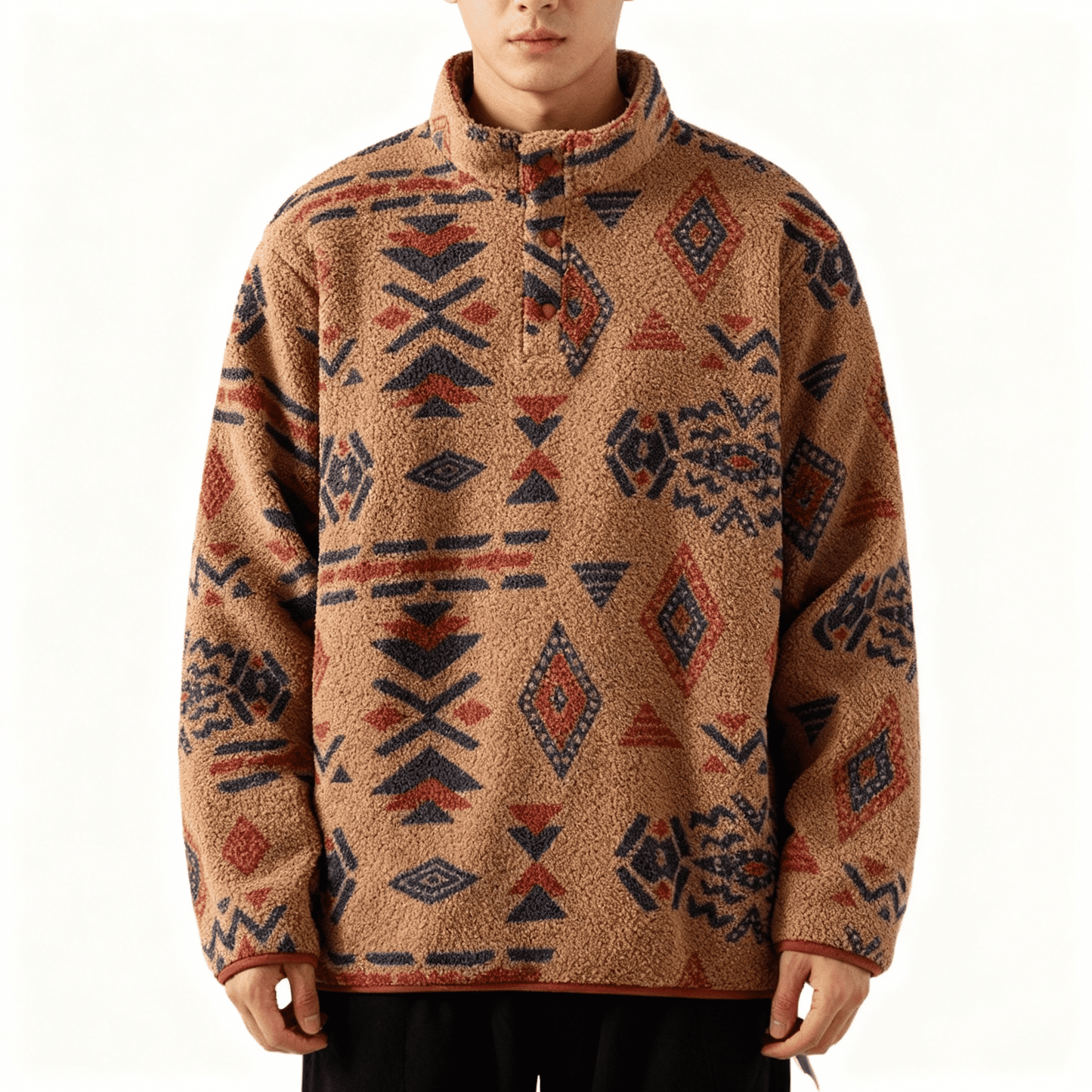 Mesa Fleece Snap Pullover Men| Ardent
