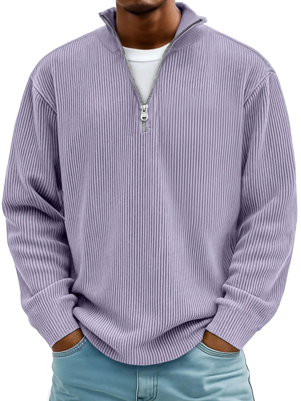 Half-zip casual sweater for men | Calix