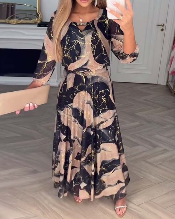 Printed maxi dress for women | Chavelle