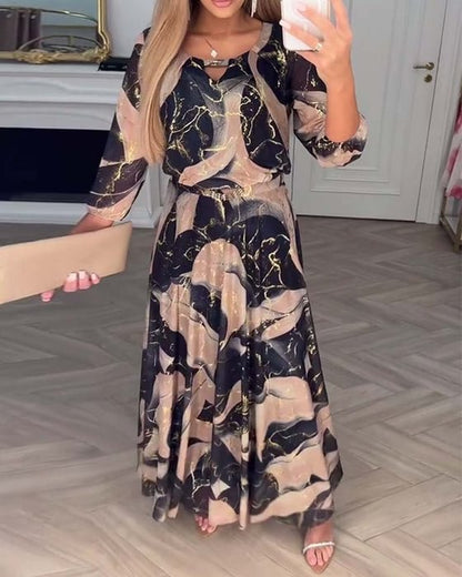 Printed maxi dress for women | Chavelle
