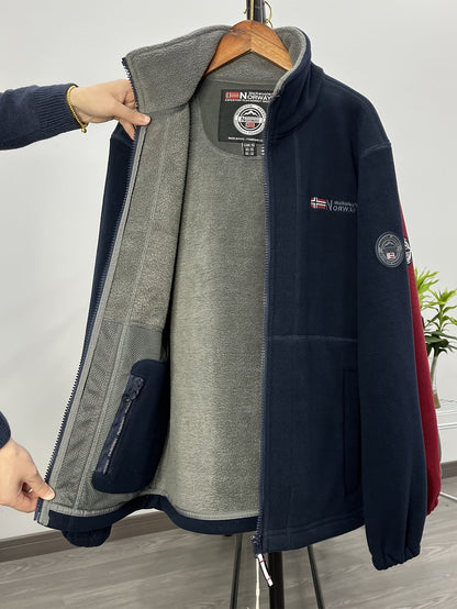 Lightweight outdoor zip jacket with high collar Stylish for Men | Julius Nord