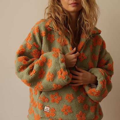 Floral fleece Jacket for women | Daisy