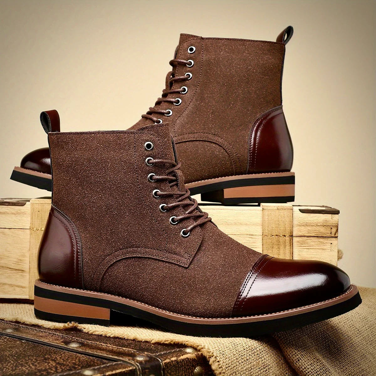 Oxford lace-up boots for men | Oliver Ashford