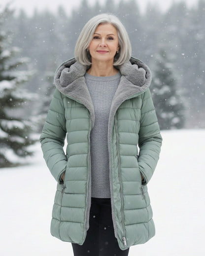 Fleece-Lined Quilted Puffer Coat for Women | Jami