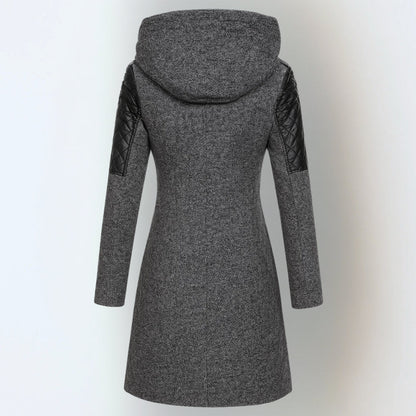 Longline hooded zip jacket for women | Jasneet