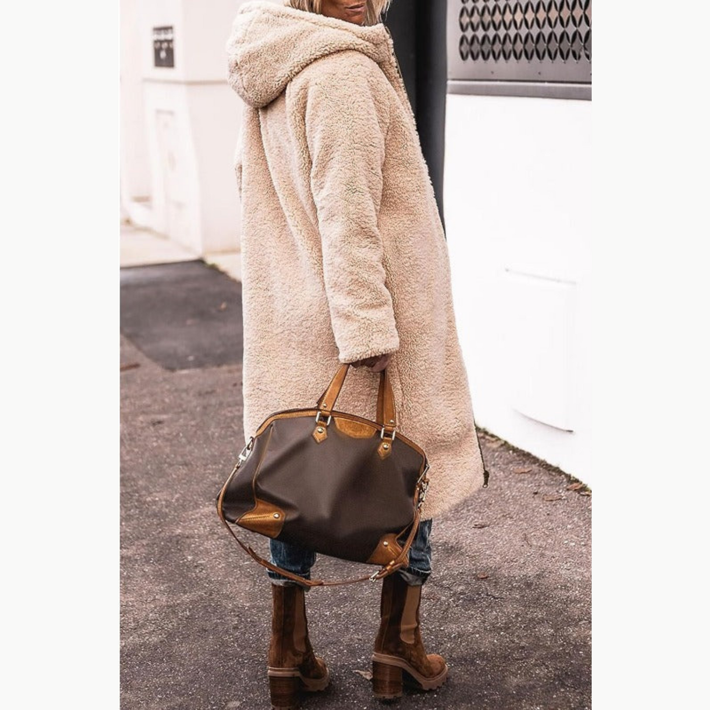 Reversible long coat for women | Amelia