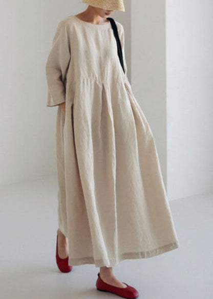 Apricot Patchwork Pocket Spring Dress Chic for Women | Marielle