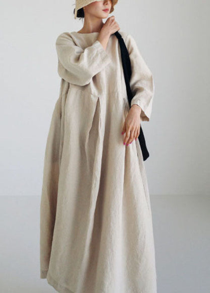 Apricot Patchwork Pocket Spring Dress Chic for Women | Marielle