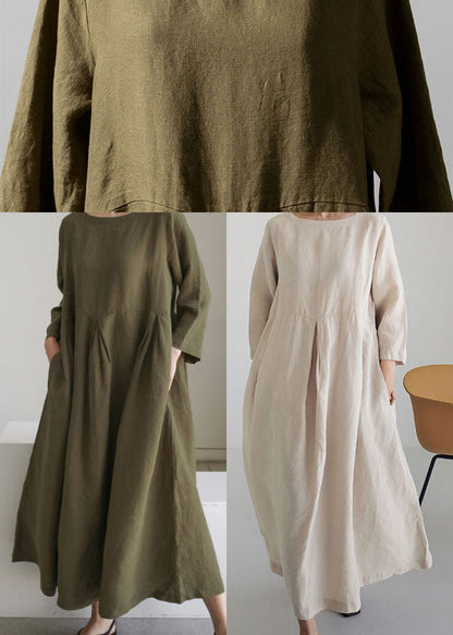 Apricot Patchwork Pocket Spring Dress Chic for Women | Marielle
